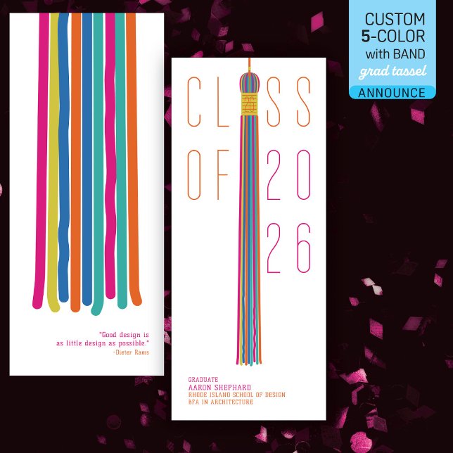 Modern Design Graduation Announcement | Colour-Edi (Creator Uploaded)