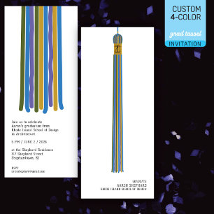 Modern Design Graduation Invitation 4 colour Tasse