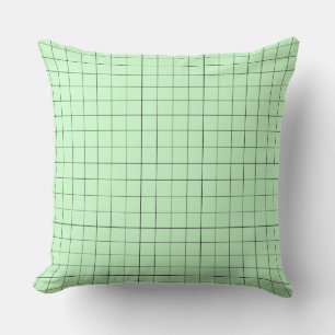 Modern Design Lignes Tartan Pastel Colours Pillow
