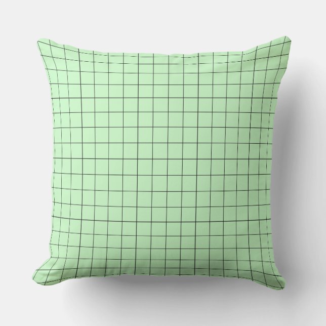 Modern Design Lignes Tartan Pastel Colours Pillow (Front)