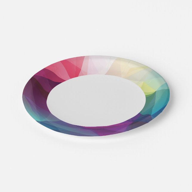 Modern Design Paper Plate (Angled)