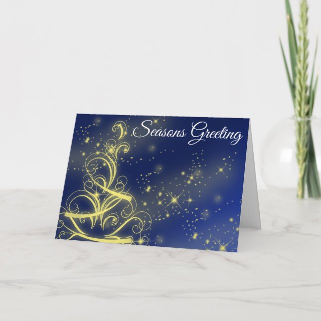 Modern Design Season's Greetings Christmas Card (Front)