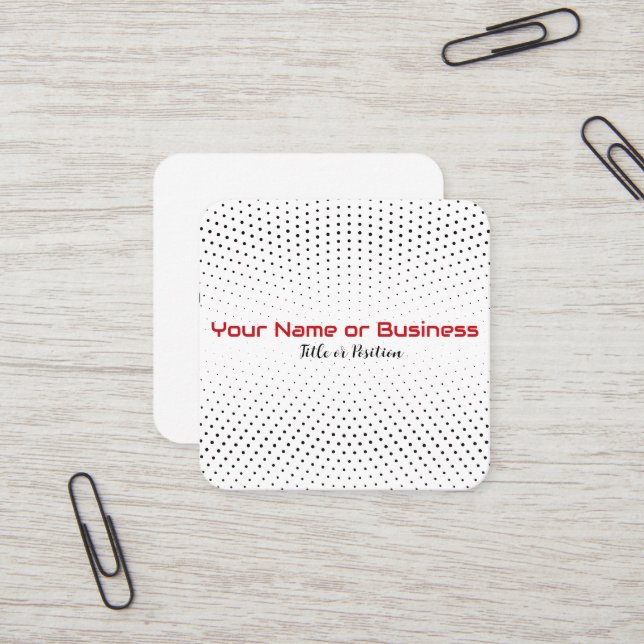 Modern design square business card (Front/Back In Situ)