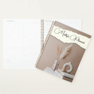 Modern design with customized name planner