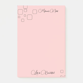 Modern design with pink background Post-it Notes