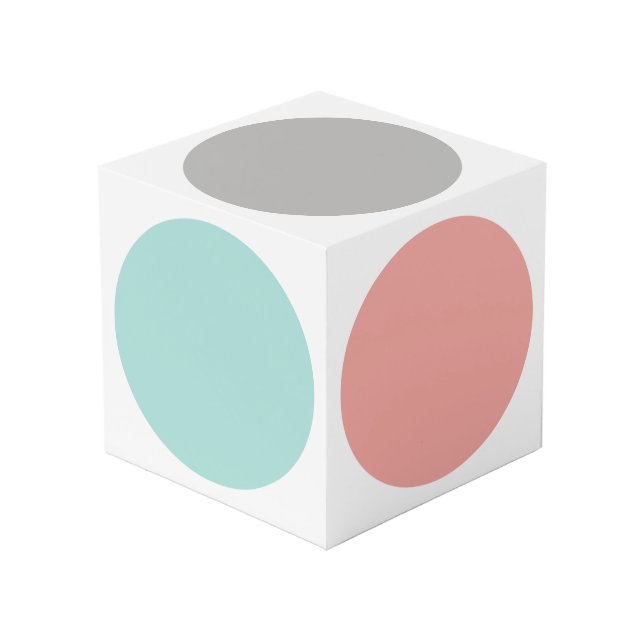 Modern Designer Circles Cube (Front Angled)
