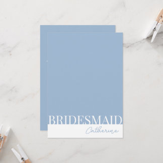 Modern Detailed Bridesmaids Proposal Card