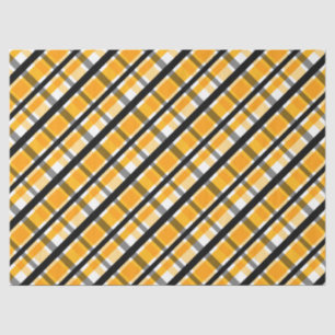 Modern Diagonal Autumn Plaid Pattern Tissue Paper