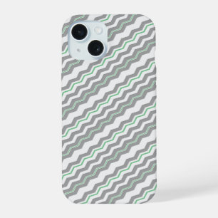 Modern Diagonal Chevron with any Colour Detail iPhone 15 Case