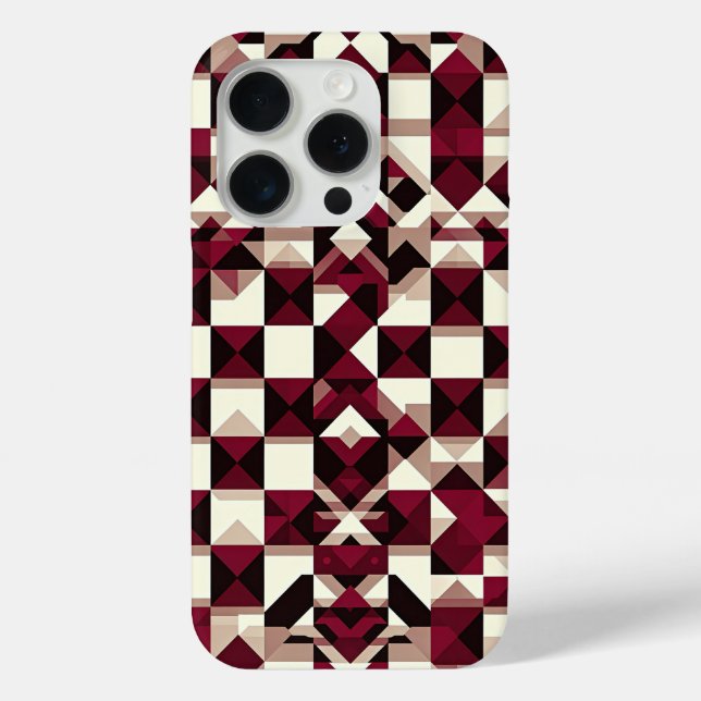 Modern Diagonal Marble Phone Case - Abstract Fluid (Back)