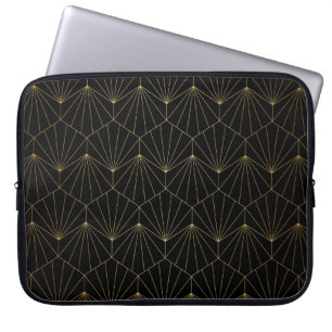 Modern diamond, art deco design laptop sleeve