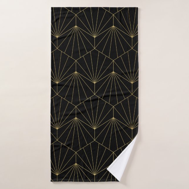 Modern diamond art deco seamless pattern. Trendy a Bath Towel (Bath Towel)
