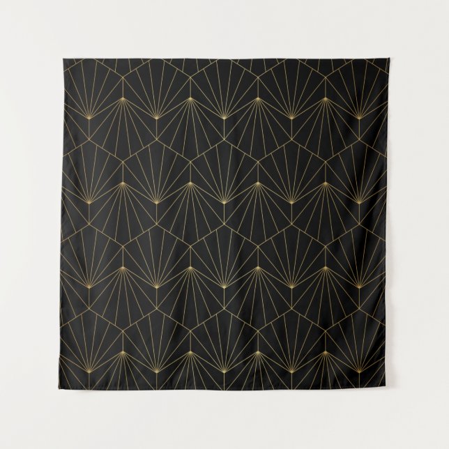 Modern diamond art deco seamless pattern. Trendy a Tapestry (Front)