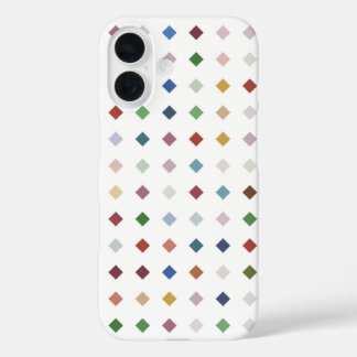 Modern Diamond Geometric Pattern iPhone 16 Case