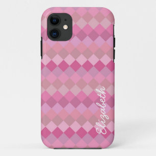 Modern Diamond Pattern   Mosaic Abstract Art 3 iPhone 11 Case