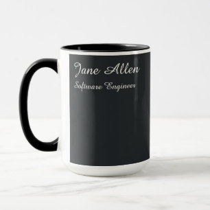 Modern Digital Haiku Minimalist Poet Mug