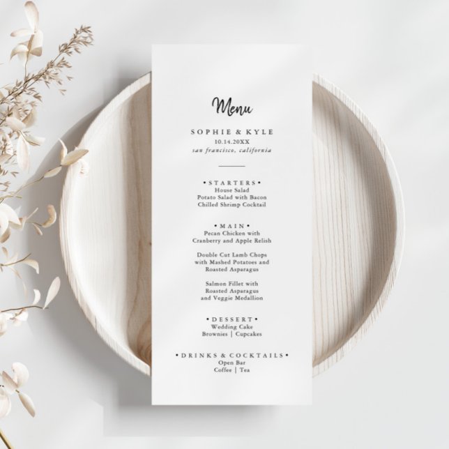 Modern Dinner Menu (Creator Uploaded)