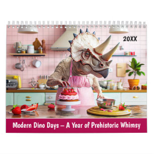 Modern Dino Days – A Year of Prehistoric Whimsy Calendar
