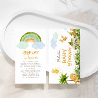 Modern Dinosaur Rainbow Baby Shower Display Shower