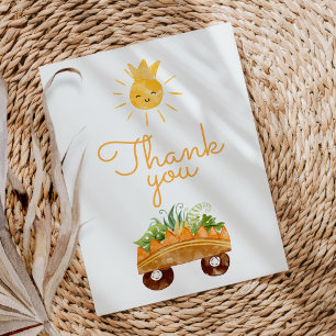 Modern Dinosaur White Baby Shower Thank You Card