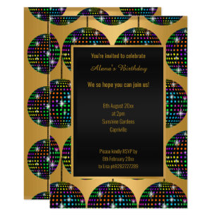 Disco Theme Invitations | Zazzle AU