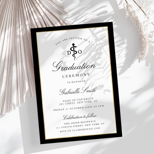 modern DO graduation ceremony invitation (Creator Uploaded)