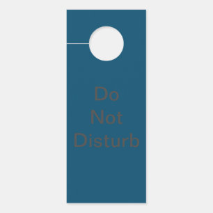 Modern Do Not Disturb Door Hanger