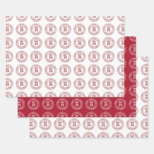 Modern Do NOT Open Until Christmas Stamp Wrapping Paper Sheet