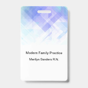 Modern Doctor Office Staff Name ID Badge
