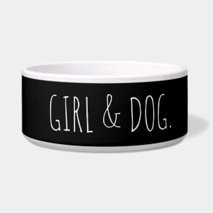 Modern Dog Girl Simple Gift
