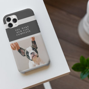 Modern Dog Photo   Dog Quote  iPhone 11Pro Max Case