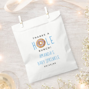 Modern Donut Boys Baby Shower Sprinkle Thank You Favour Bag