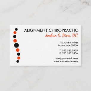 Modern Dots Chiropractic Business Card