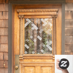 Modern Dots Geometric Halftone Pattern Privacy