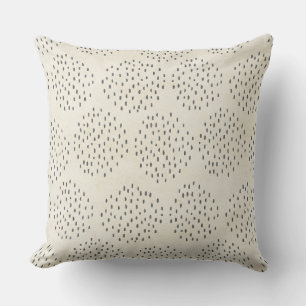 Modern Dots Ivory & Black Tiny Dot Print Cushion