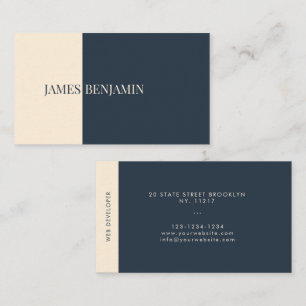 Modern double-sided  business card