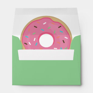 Modern Doughnut Baby Shower Envelopes