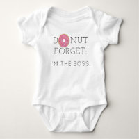 Modern Doughnut Forget Baby bodysuit one-piece