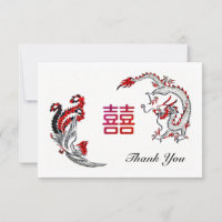 Modern Dragon-Phoenix Double-Xi Wedding Photo