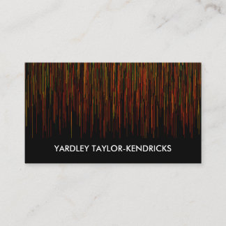 Modern Dramatic Black Business Card