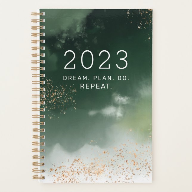 Modern Dream Plan Do Repeat Inspirational 2022 Pla Planner (Front)