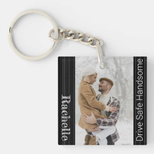 Modern Drive Safe Gift To Husband Boyfriend Keycha Key Ring