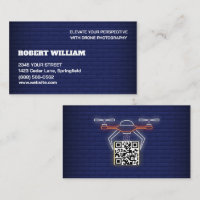 Modern Drone QR Code Professional UAV Photography