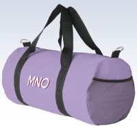 Modern Drop Shadow Monogram Initials Lilac