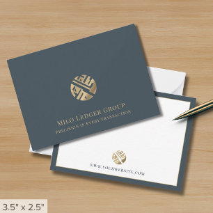 Modern Dual-Sided Business Logo Card
