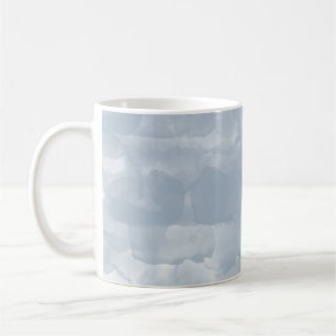 Modern Dusty Blue Brush Strokes Coffee Mug