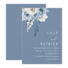 Modern Dusty Blue & White Floral Wedding