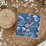 Modern Dusty Blue Wildflower Pattern Wrapping Paper Sheet<br><div class="desc">Dusty blue wildflower elements arranged in an all over pattern. Original watercolor artwork from the studio. Great for weddings,  anniversaries,  birthdays and more. Please see other items in this unique wedding collection.</div>