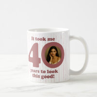 Modern Dusty Rose Fabulous 40th Birthday Women