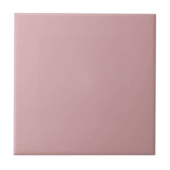Modern Dusty Rose | Office Home Decor Winter Ceramic Tile (Front)